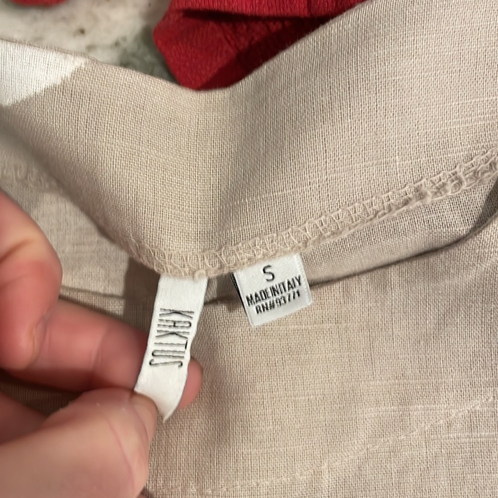 NWT super cute linen tunic dress cottage core - Picture 5 of 6